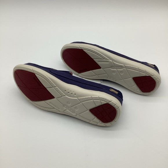 2054. Croc Blue Canvas Slip-on Loafer NWT Size 9 - Picture 6 of 6